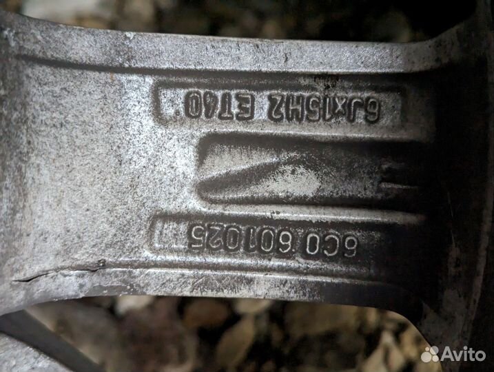 Колеса оригинал VW Polo r15