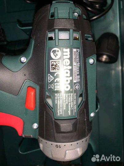 Дрель-шуруповерт Metabo PowerMaxx BS Basic, 12V