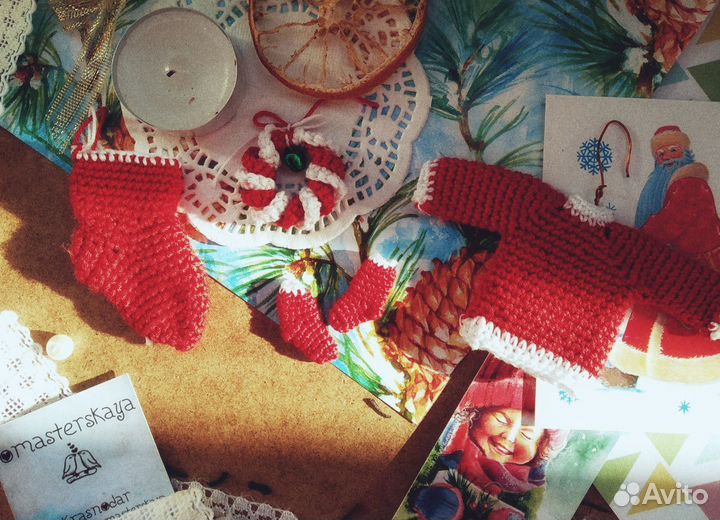 Вязаный декор для скрапбукинга