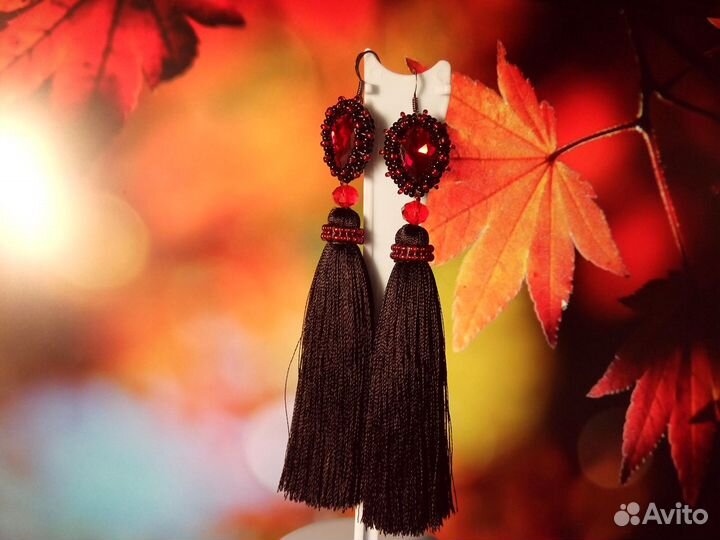 Серьги-кисти (ручной работы) в ассортименте