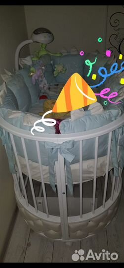 Бортики в дет кроватку+пост принадл (2 комплекта)