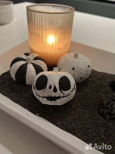 Тыквы декоративные из гипса