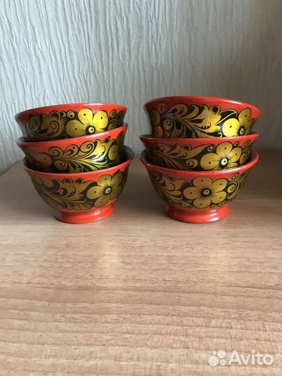 Набор салатников хохлома СССР