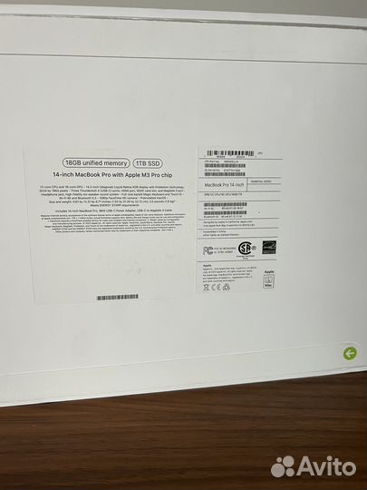 Apple MacBook Pro 14 M3 Pro, 2023, 18GB, 1TB, 12-C