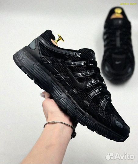 Элегантные черные кроссовки Nike P-6000
