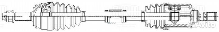 Привод передний левый AR 1461 Trialli