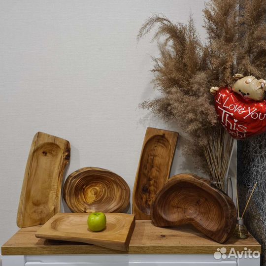 Менажница, сервировочная доска, посуда из дерева