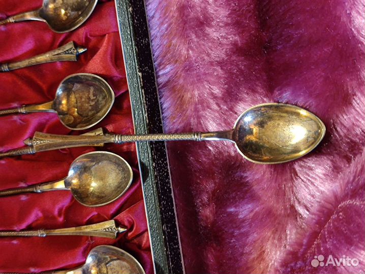 Антикварные серебрянные ложки 19 века