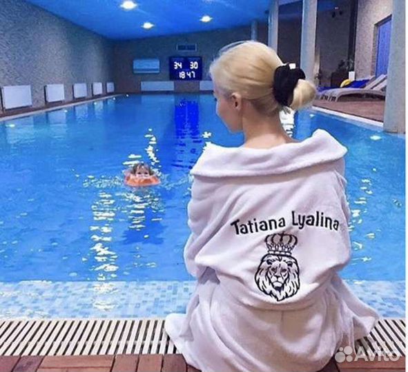 Халаты/полотенца махровые с вышивкой