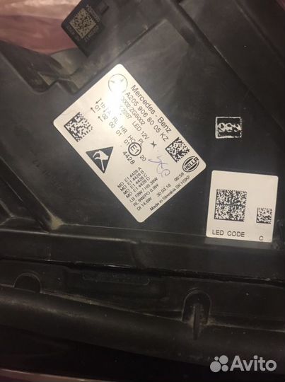 Фара оригинал правая Mercedes C-Class W205 2018