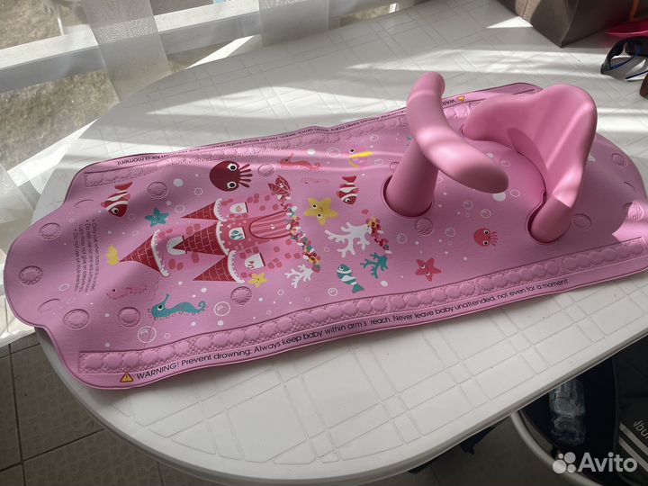 Детский коврик в ванную на липучках