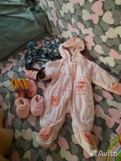 Детские вещи пакетом от 0 до года для девочки