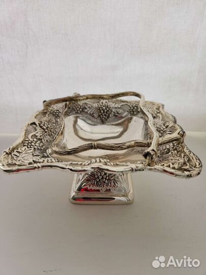 Предметы сервиза из металла мельхиор