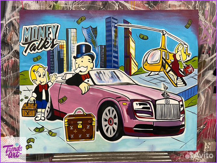 Поп арт на холсте интерьерные картины акрилом