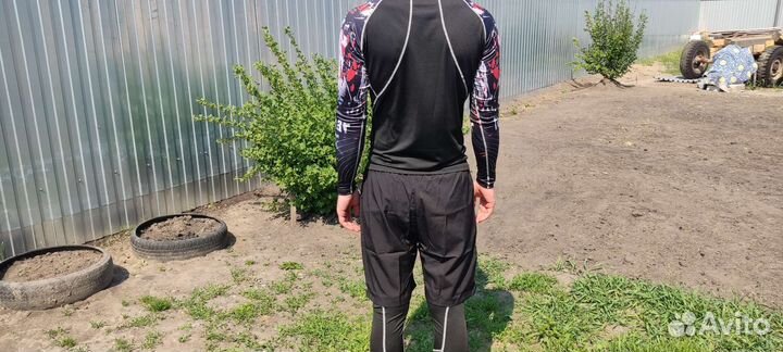 Мужская компрессионная спортивная одежда 3в1