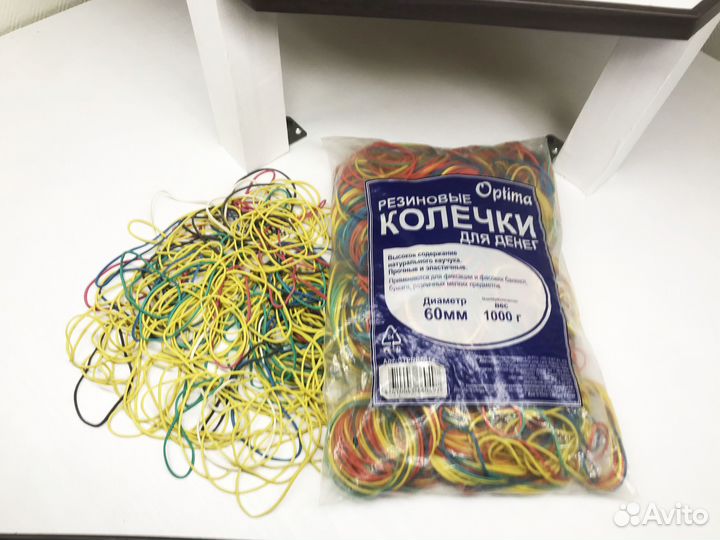 Резинки 1кг 60мм канцелярские для денег банковские