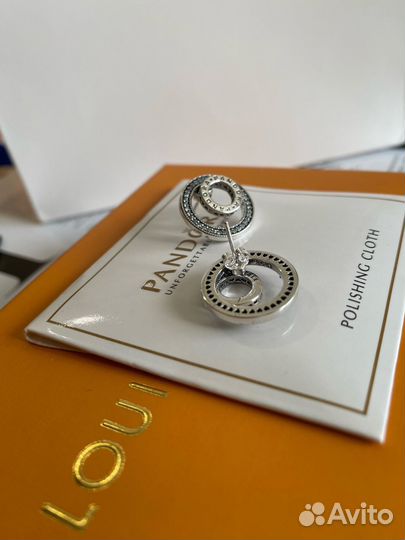 Серьги серебро бренд