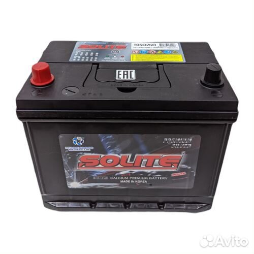 Аккумулятор Solite 105D26R (B/H) (95Ач, 710А)