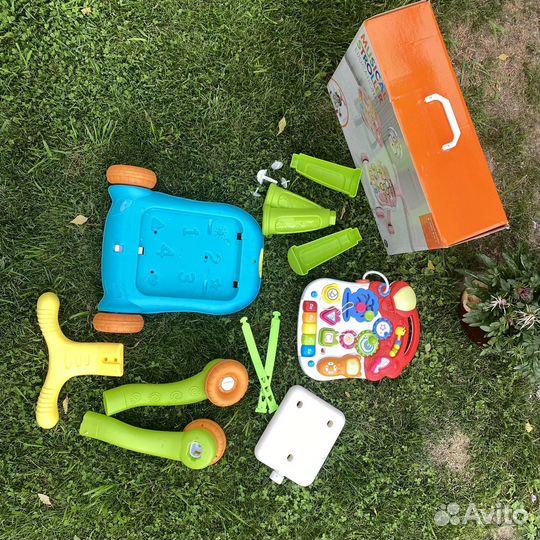 Ходунки каталка 2 в 1 трасформер стол