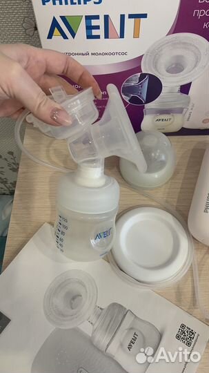 Молокоотсос avent электрический новый