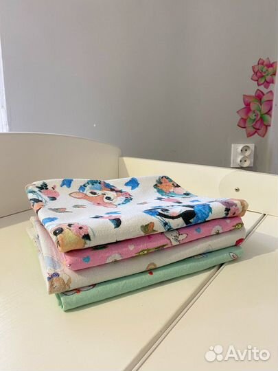 Пеленки байковые, тонкие, непромокаемые. Одеяло