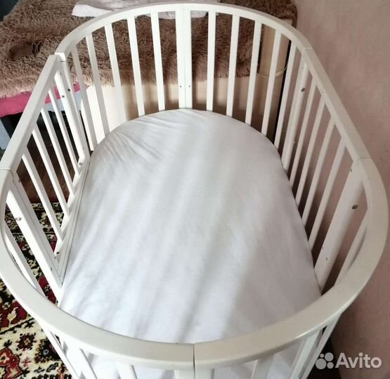 Кроватка-трансформер с матрасом