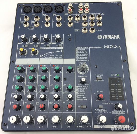 Yamaha MG82CX. Компактный,восьми-канальный микшер
