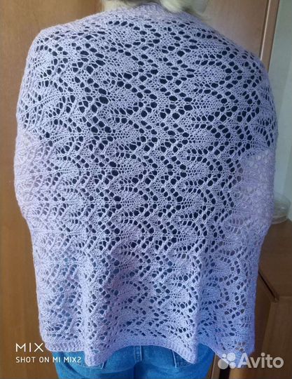 Палантин вязаный