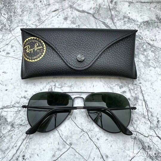 Солнцезащитные очки ray ban aviator rb3025 черные