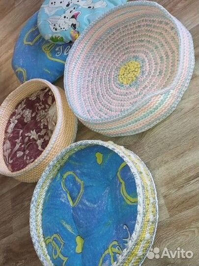 Лежанка для животных из трикотажной пряжи