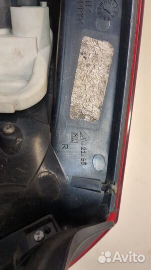 Фонарь (задний) правый Opel Astra J, 2010
