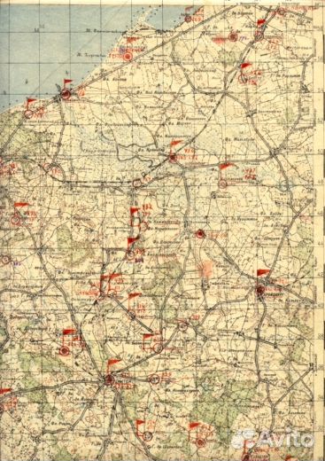 Подборка военных карт на Восточную Пруссию