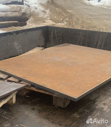 Лист металла 25мм размер 1м на 1м