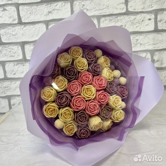 Шоколадные букеты/розы/пионы/тюльпаны