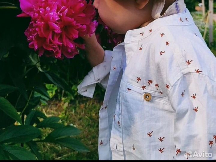 Рубашка детская для мальчиков 1,5-2 г, 2-3 г новая