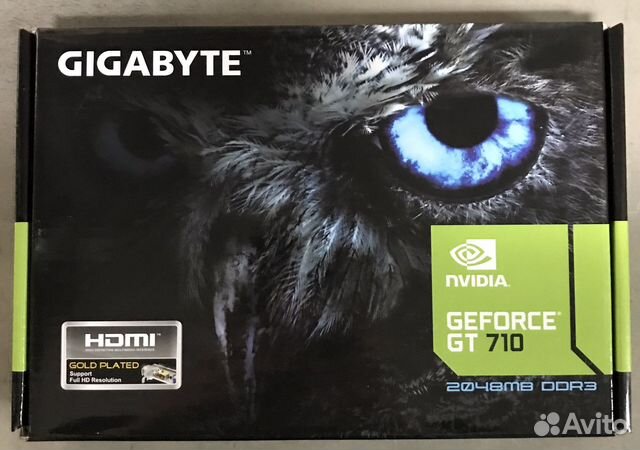Видеокарта Nvidia geforce GT710 2гб новая