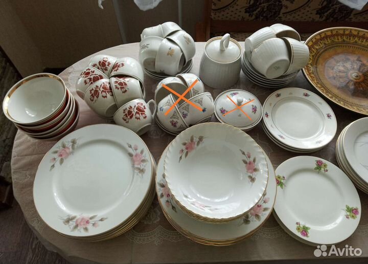 Посуда СССР, хрусталь, стекло, керамика