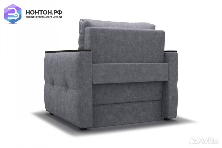 Кресло еврокнижка Инсайд темно-серое