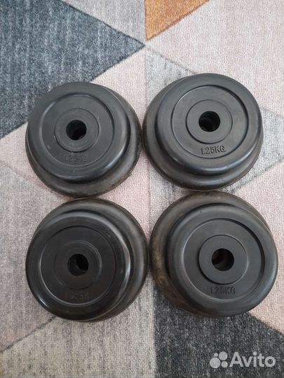 Гантели разборные 10,5 обрезиненные