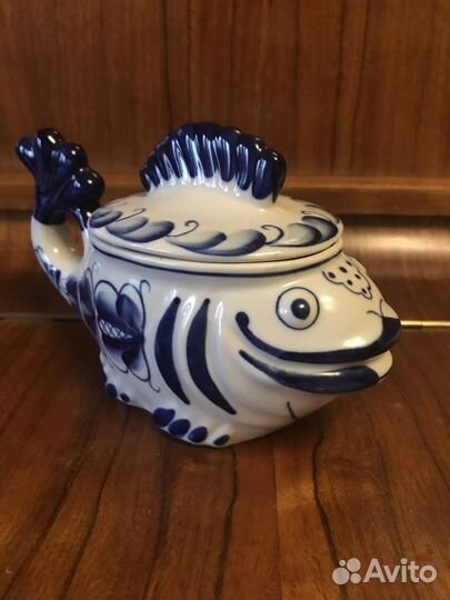 Гжель икорница Винтаж (1980 ) новая