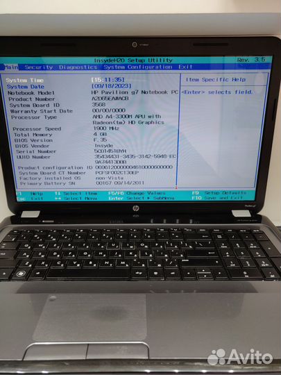 Ноутбук HP Asus