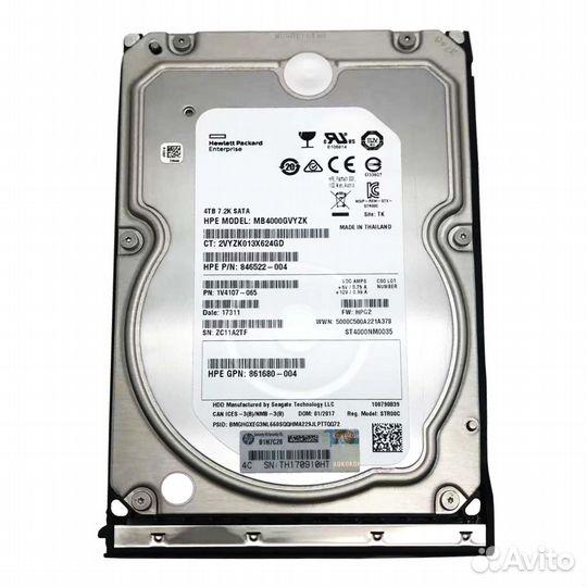 Жесткий диск HP 4TB 693687-B21 SATA 3.5