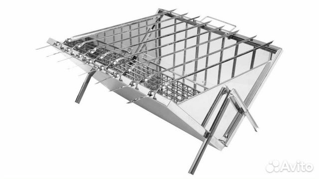 Мангал складной многоразовый с сумкой-переноской