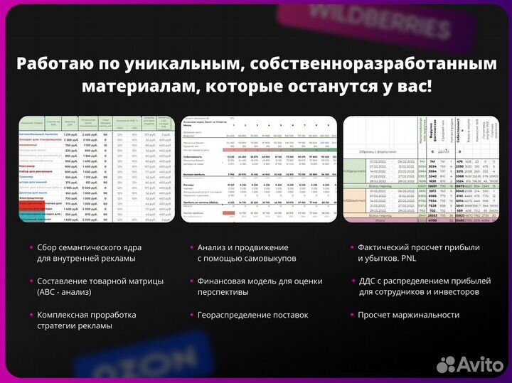 Обучение Wildberries Ozon под ключ / консультация