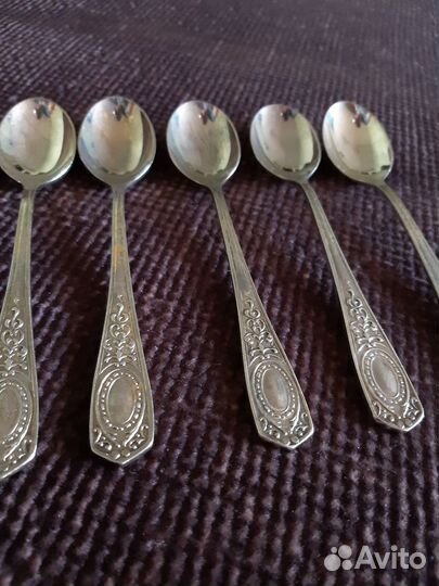 Чайные мельхиоровые ложки Кольчугино