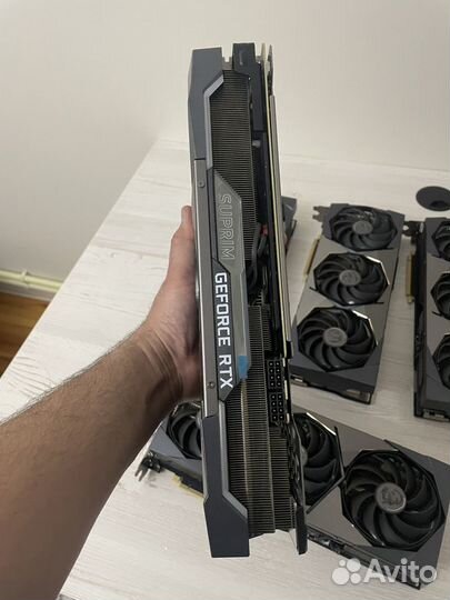 Видеокарта RTX MSI 3070ti Suprime X 4шт