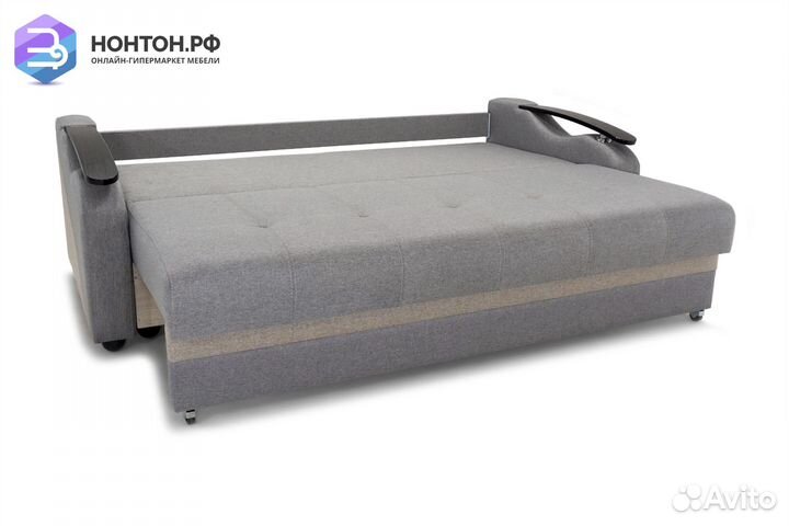 Диван еврокнижка Венеция серый