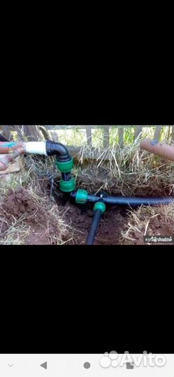 Замена поливных труб на даче, автоматический пол