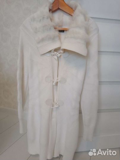 Вязаное пальто кардиган love republic