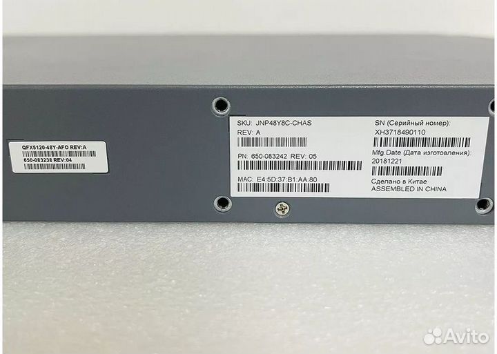 Коммутатор juniper QFX5120-48Y-AFO